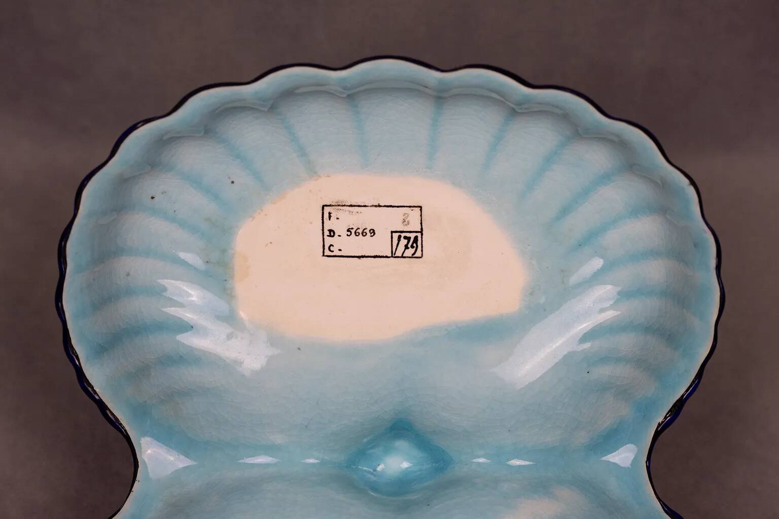 Beggar / servant in Longwy earthenware – floral decoration, 1950s