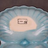 Beggar / servant in Longwy earthenware – floral decoration, 1950s