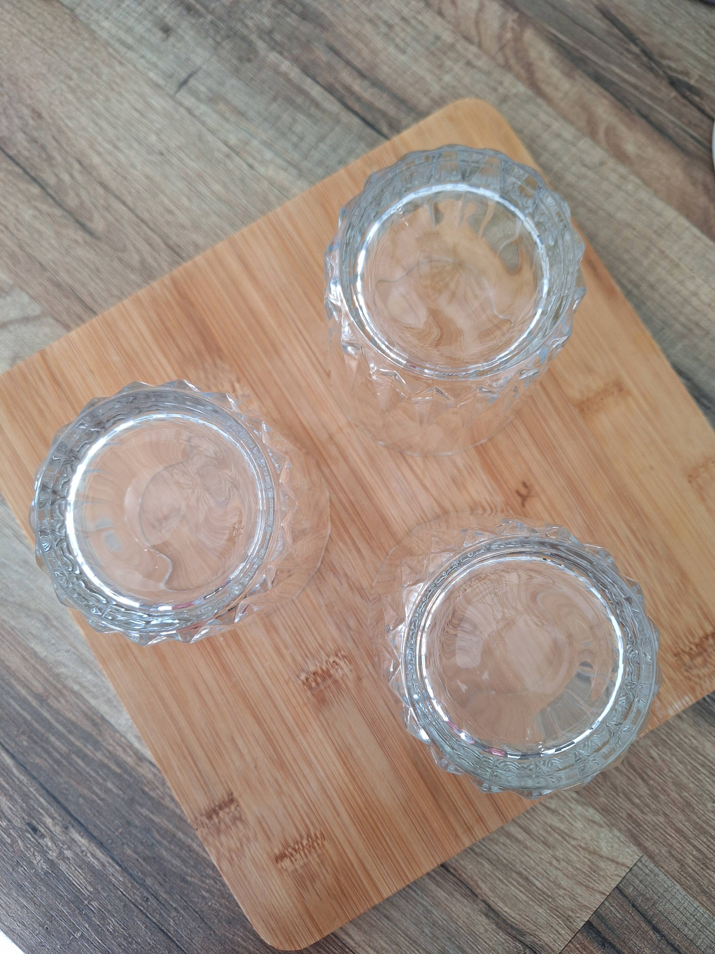 Water or whisky glasses in cut glass