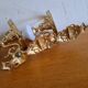 Pair of opaline and gilded brass wall lights