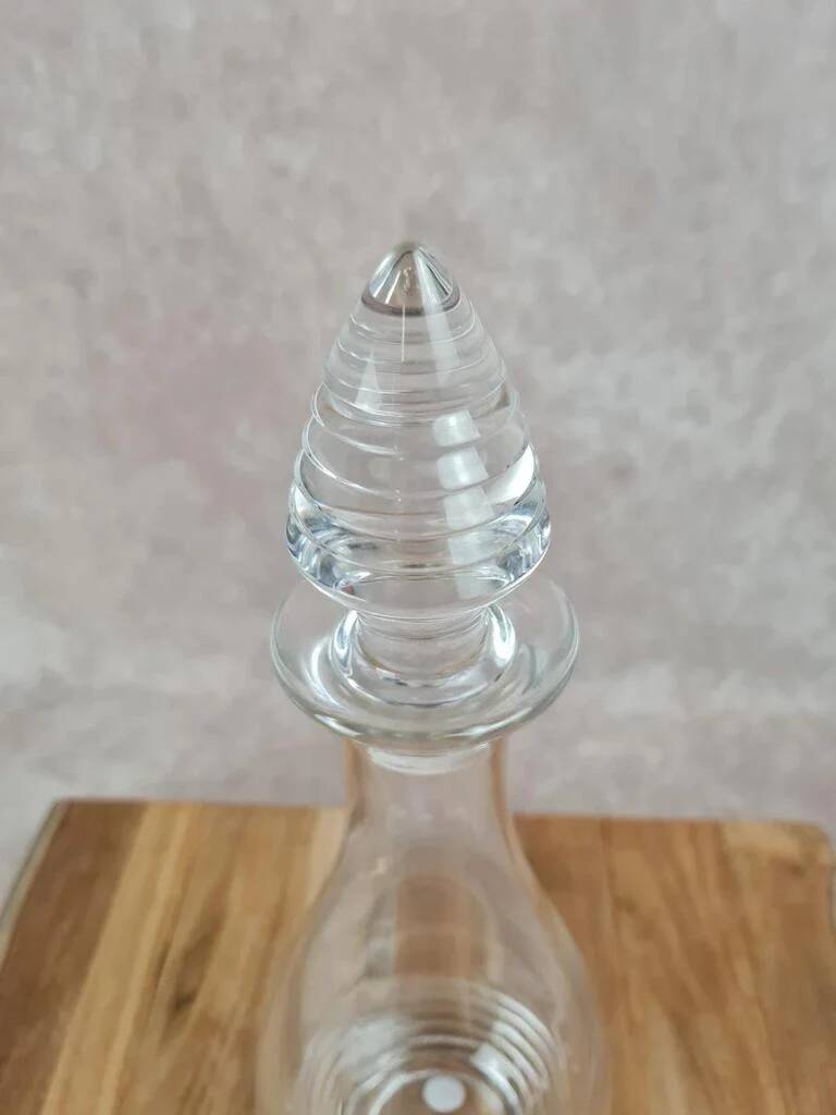 Vintage glass carafe by Guy Degrenne – 1970s design