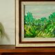 Original mid-century oil on canvas – "Vibrant Landscape"
