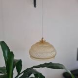 Suspension abat-jour Art Déco jaune clair