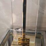 Lampe style de luxe  1970 a 80  laiton et plexi ,quelques trace usure , 65x40 d origine