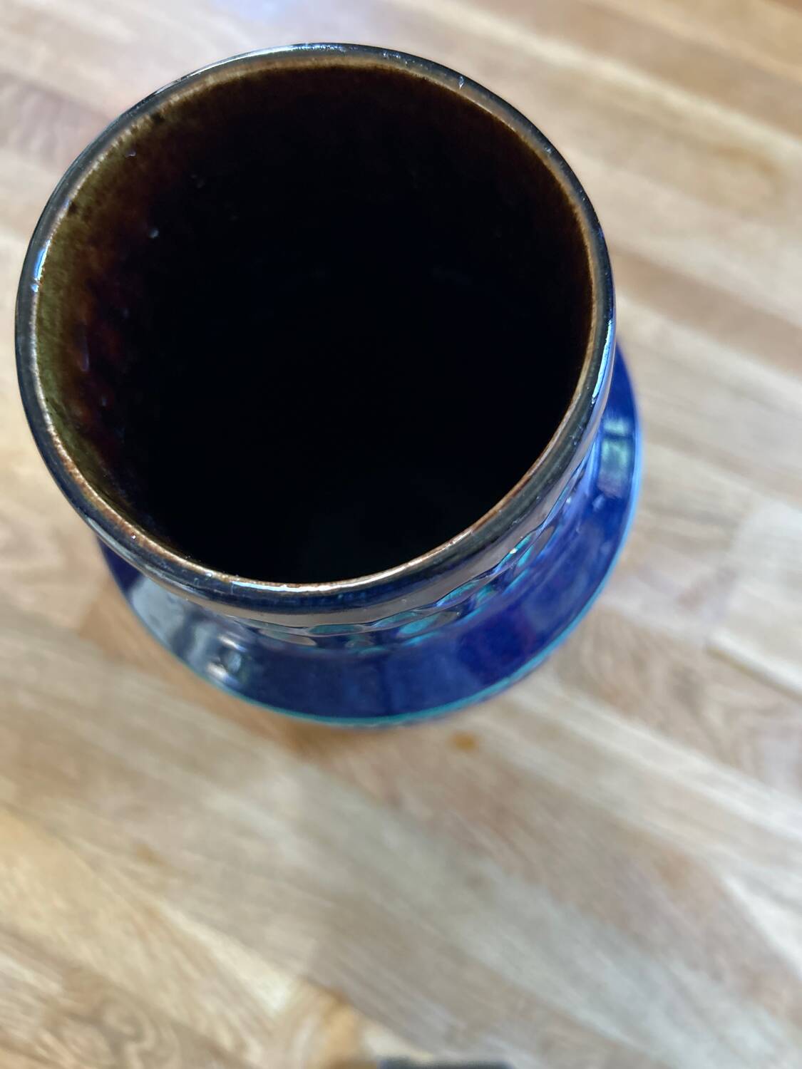 Vintage Germany Bay Deep Blue Vase