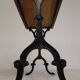 Bistro table with an oak top on a cast iron base, 1930s.