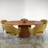 Dining table in vintage alicante red marble