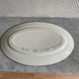 Plat ovale en terre de fer Salins