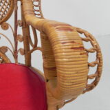 Emmanuelle chair, bamboo peacock throne