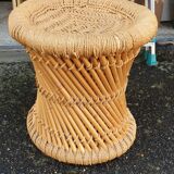 Bamboo and rope stool