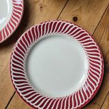 Two Jaquot Digoin Sarreguemines flat plates