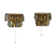 Golden crystal stamps sconces