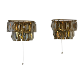 Golden crystal stamps sconces