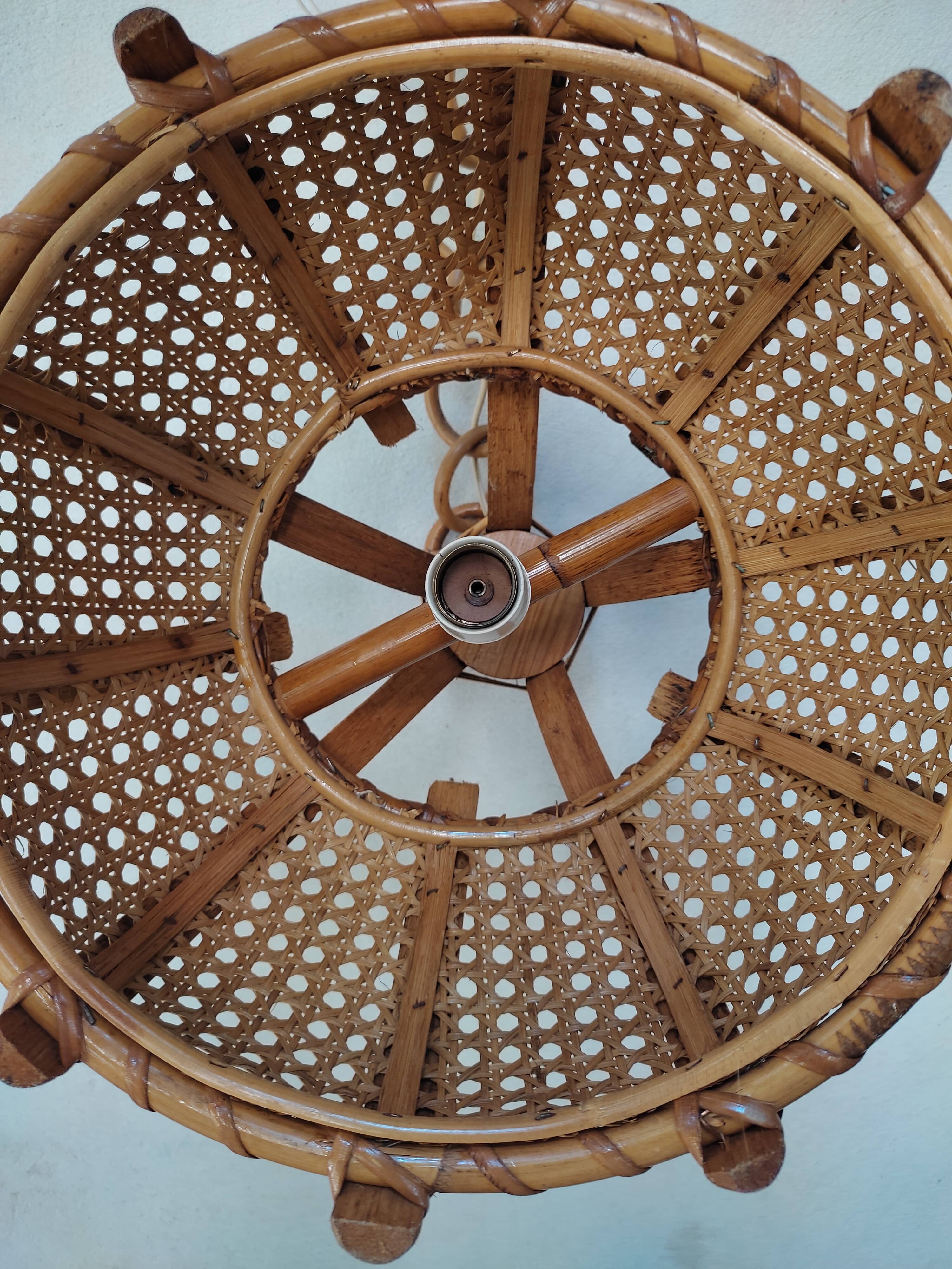 Rattan and cane suspension