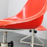 1960s Miroslav Navratil Set of Eight Fiberglass Chairs for Vertex, Czechosl