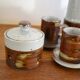 Service à café vintage grès émaillé made in Japan 60s