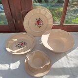 Digoin set of 3 dishes and sauce boat