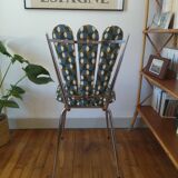 Set of reupholstered "petal" chairs