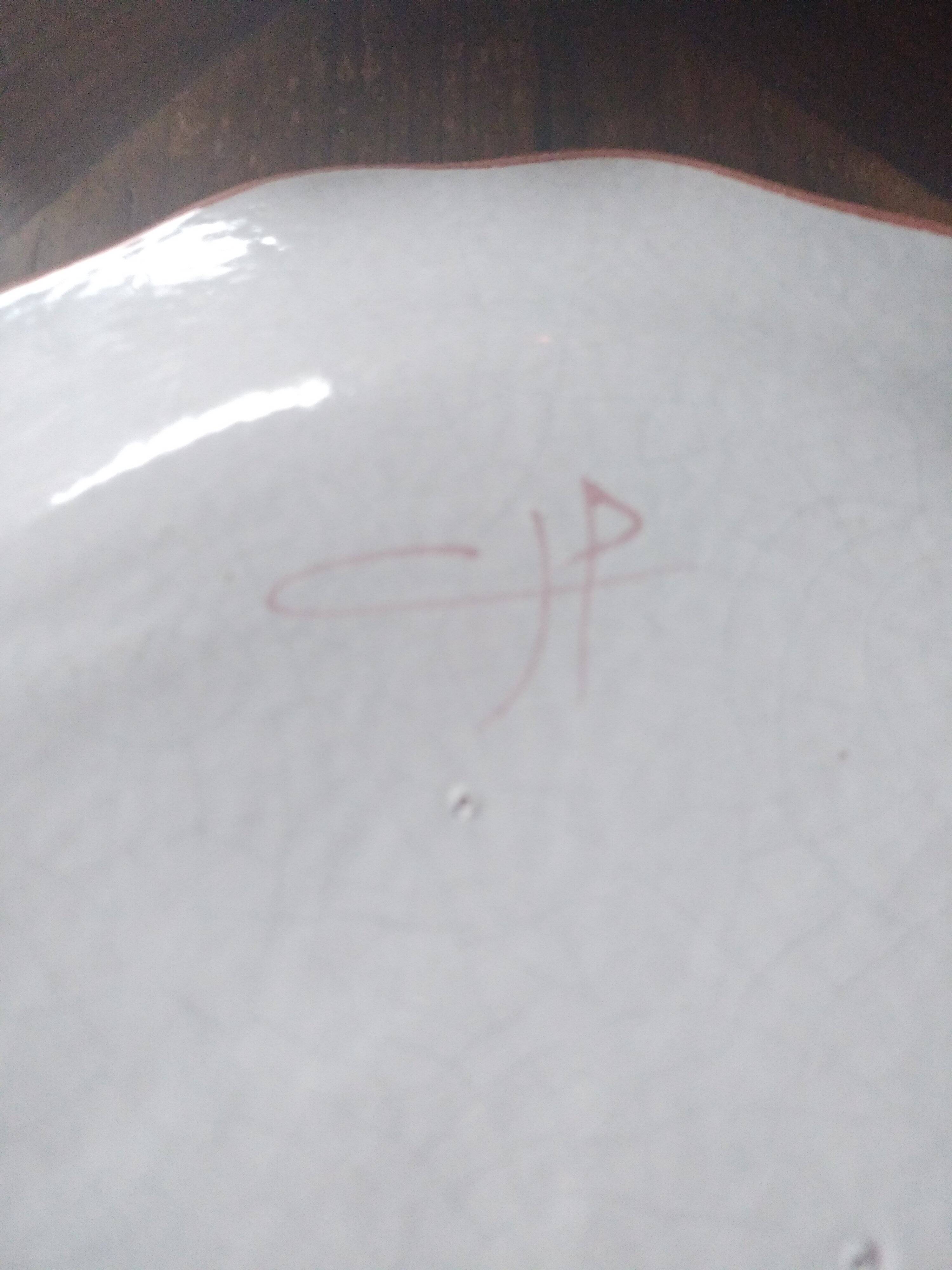 Ceramic plates. 70s/80s Work inspired by the 16th and 17th centuries.