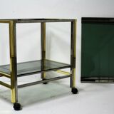 Vintage brass trolley, 1970s