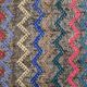 Tapis kilim vintage multicolore à motifs zigzag géométriques, 184x274 cm