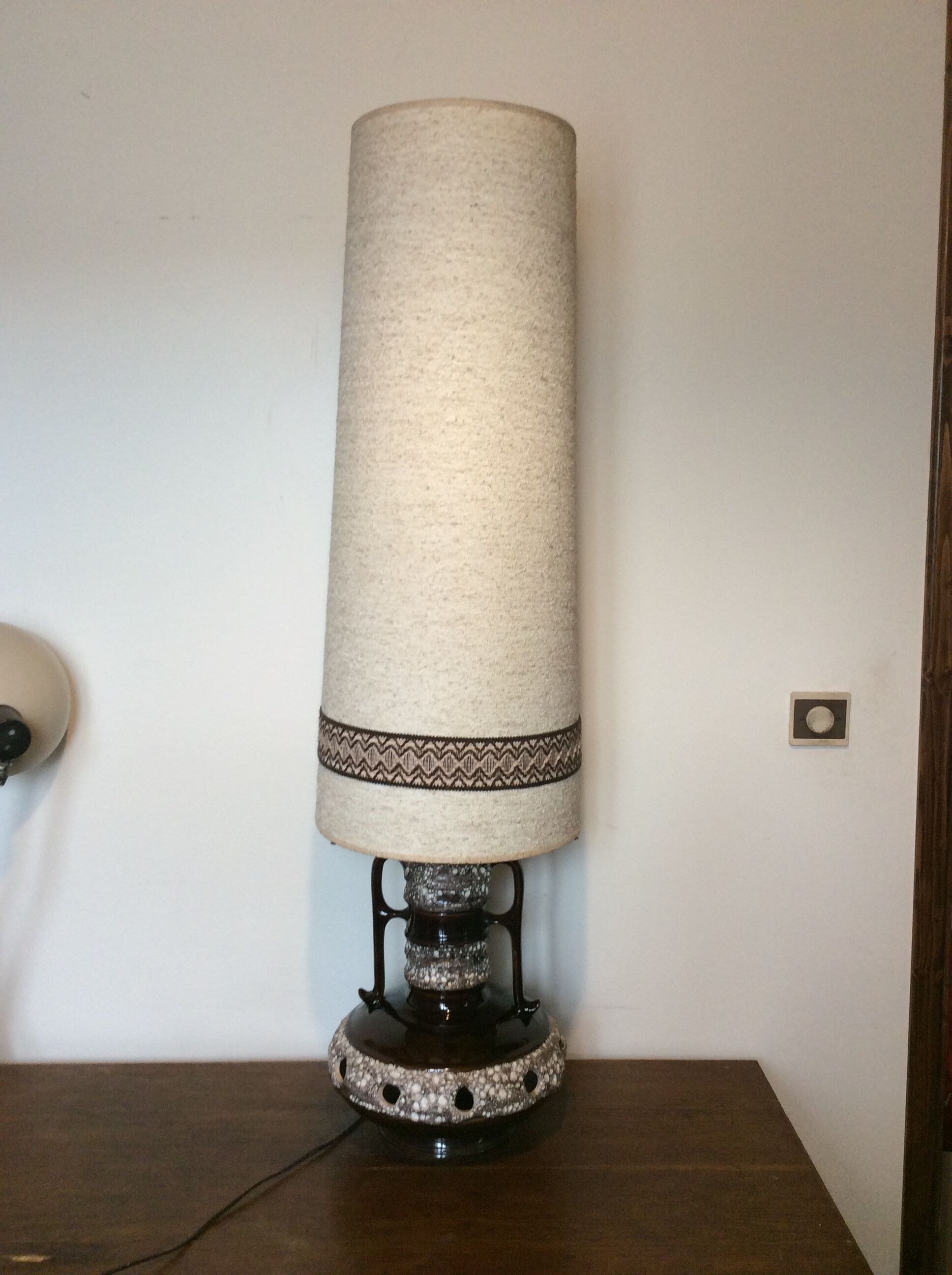Floor lamp with its lampshade