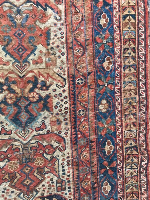 Former carpet Persian Afshar 19th century 150x232cm