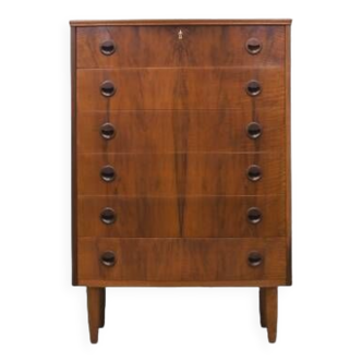 Walnut chest of drawers, Danish design, 1960s, production: Denmark