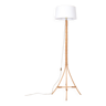 Lampadaire en osier et rotin, 1960s