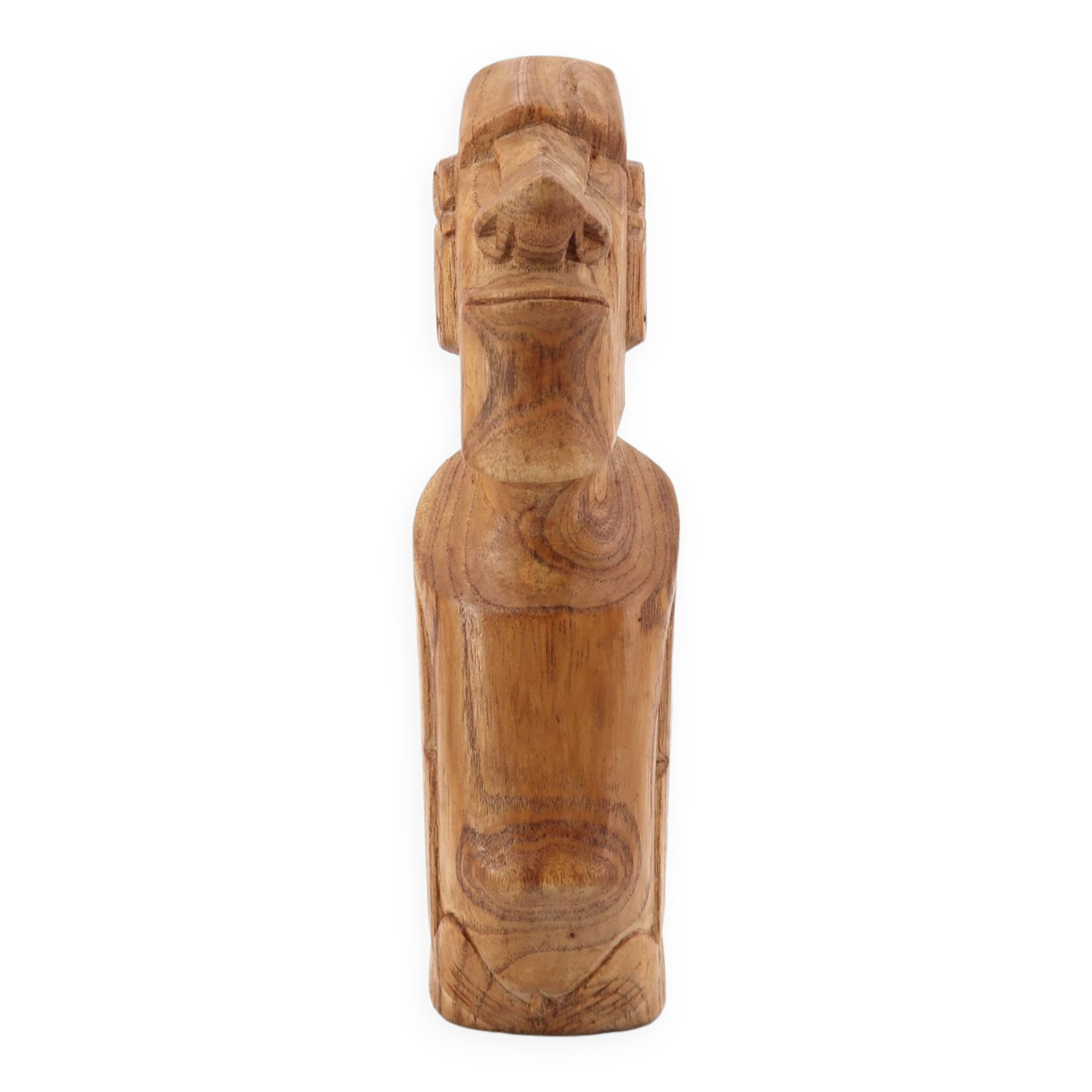 Moai wooden paperweight, 70s