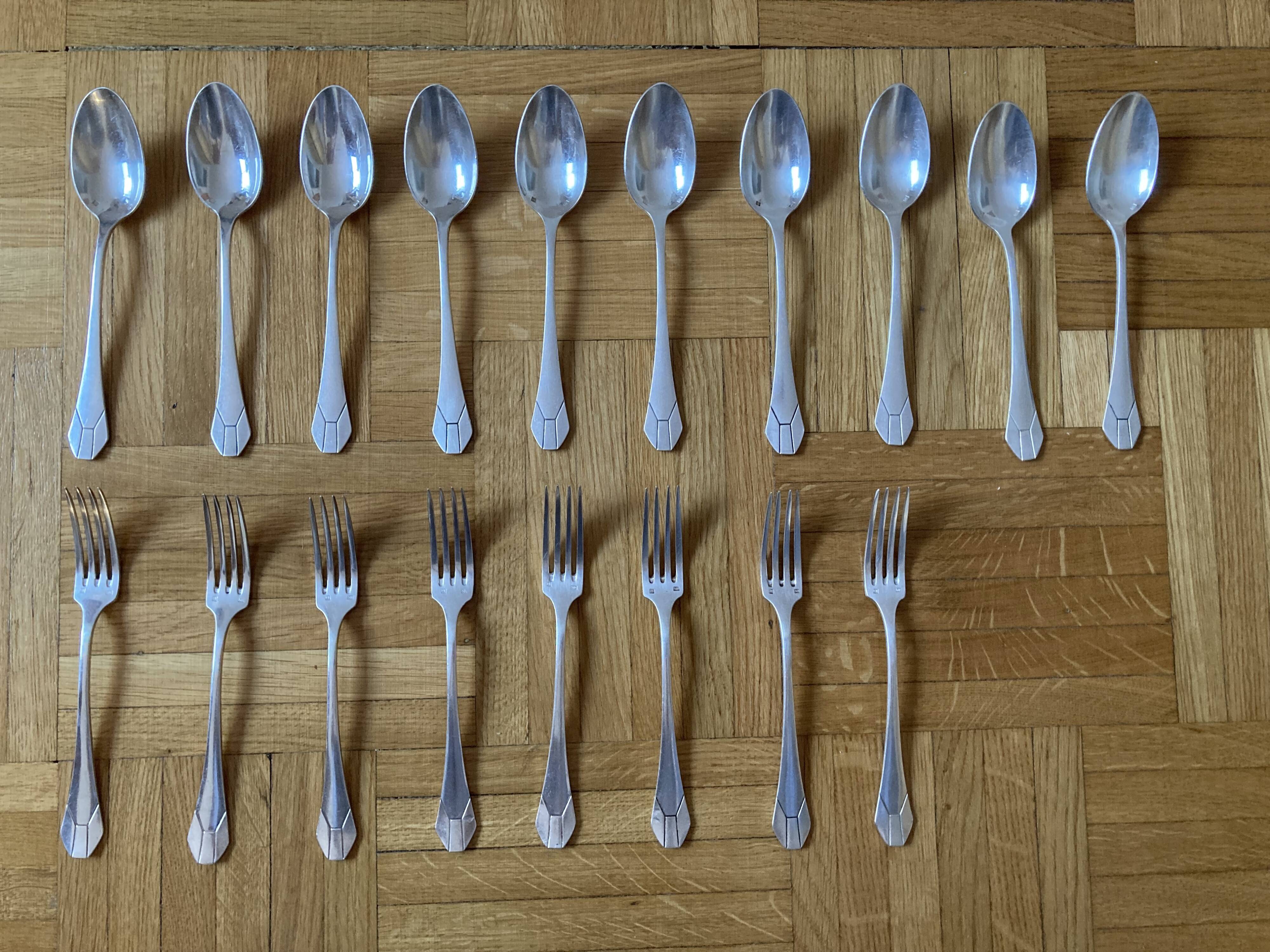 Bouillet Bourdelle silver-plated dessert cutlery