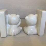 Pair of polar bear bookends