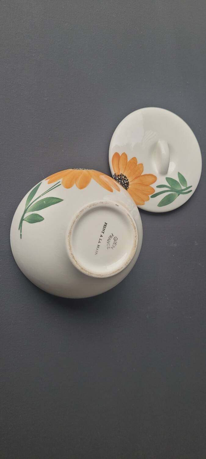 Gien sugar bowl 70's