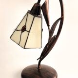Lampe Tiffany couleur cuivrée