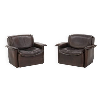 Pair of DS12 Lounge chairs by De Sede, Switzerland 1970s