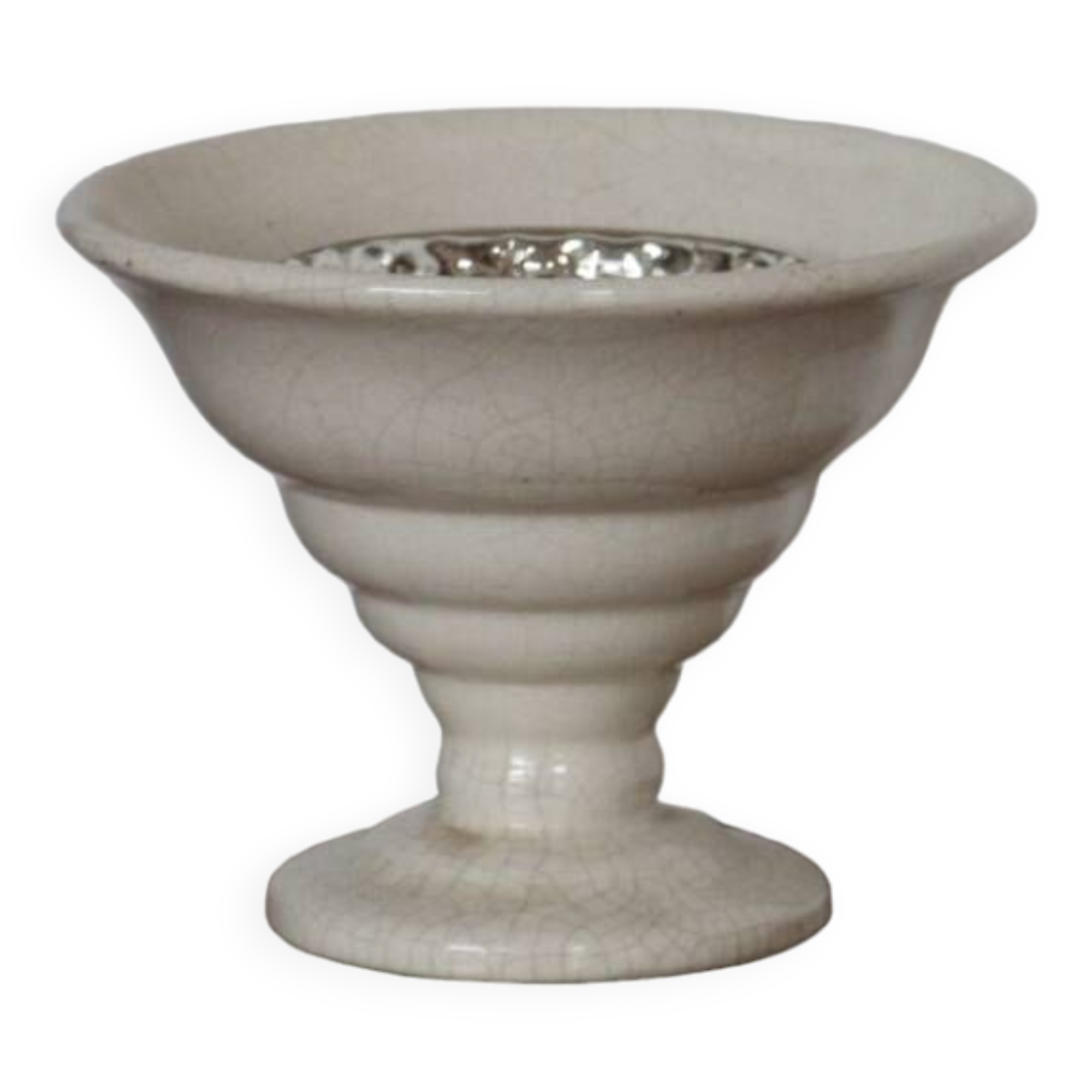 Art Deco cracked torchiere lamp France 1930