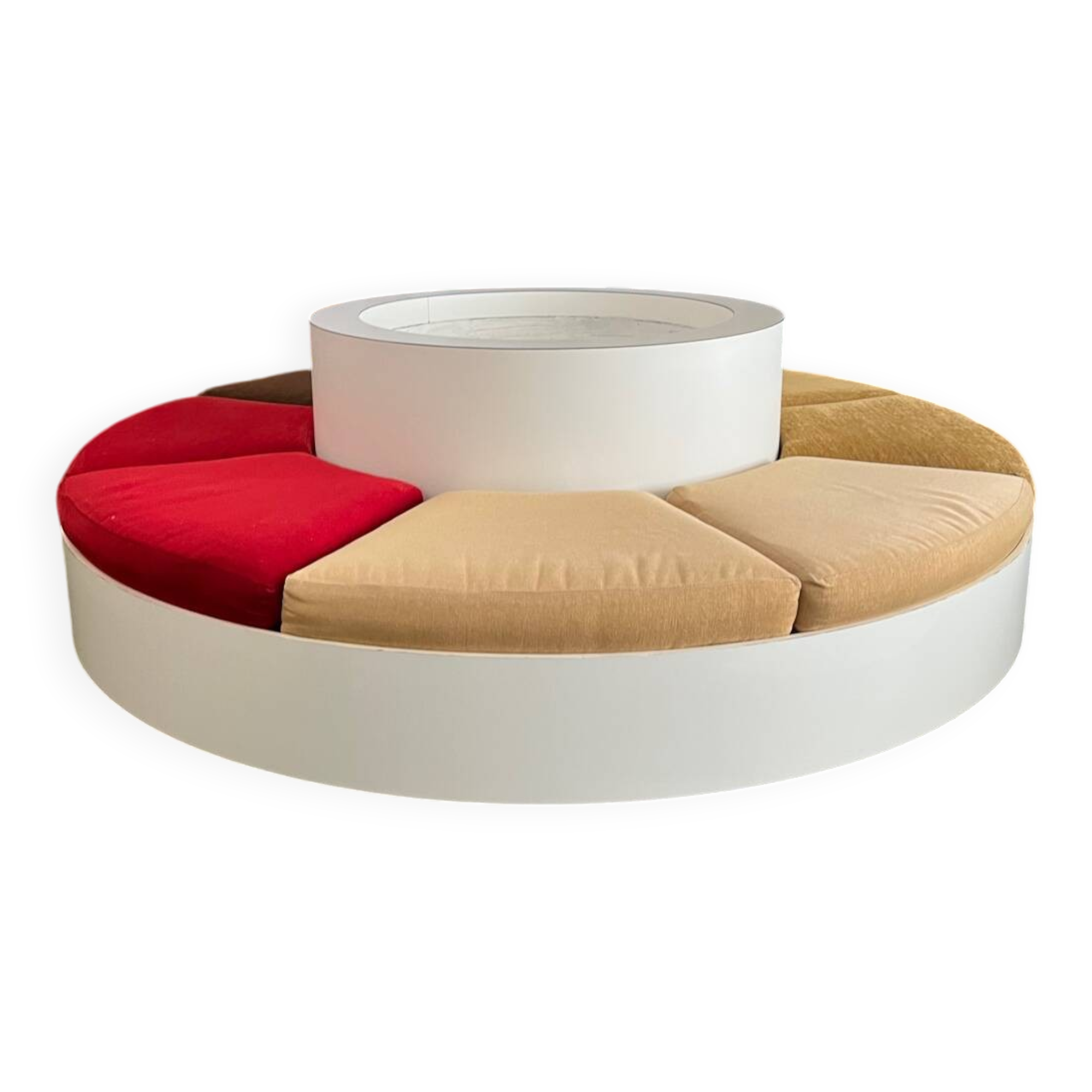 1970s garden bench made by Roche Bobois in Formica