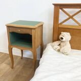 Wooden bedside table