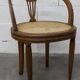 Vintage Louis XVI style chair – Cane seat, lyre-shaped back