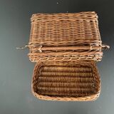 Miniature rattan trunk toy 19th