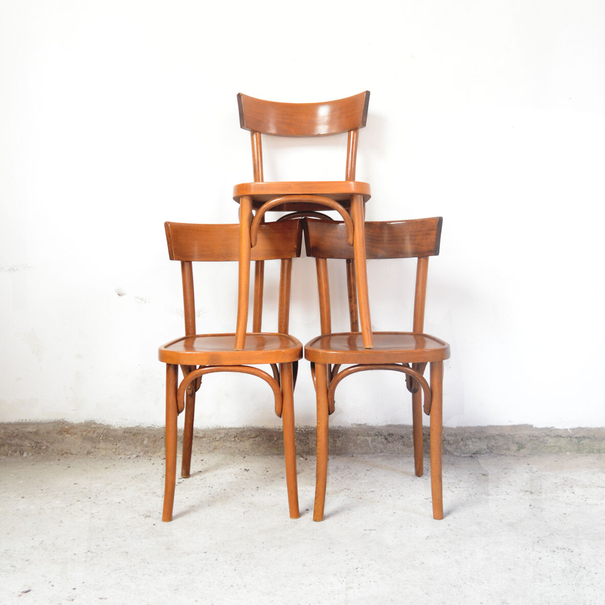 Ensemble de 3 chaises bistrot