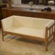 Oak canapé with ecru loops by Guillerme and Chambron for Votre Maison 1960s
