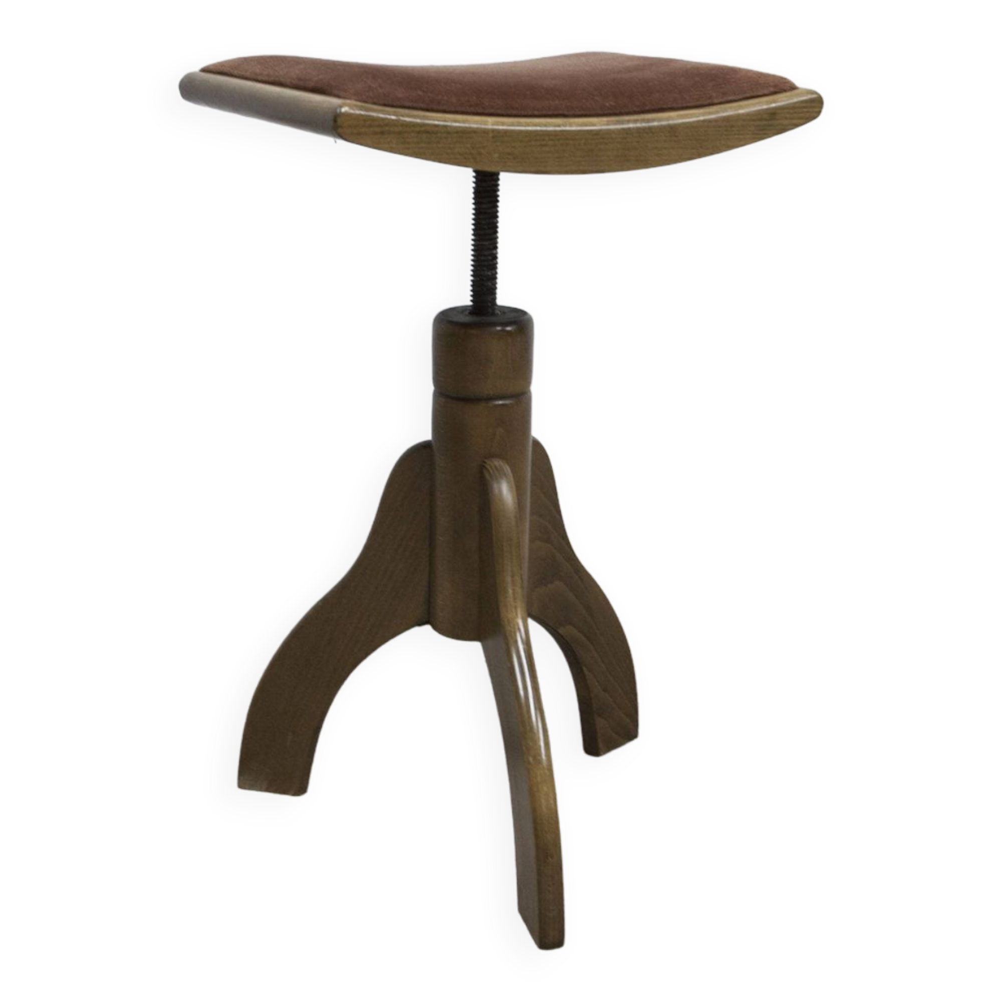Reiner modell piano stool with vintage swivel screws 1960s