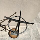 Adjustable and rotating industrial stool