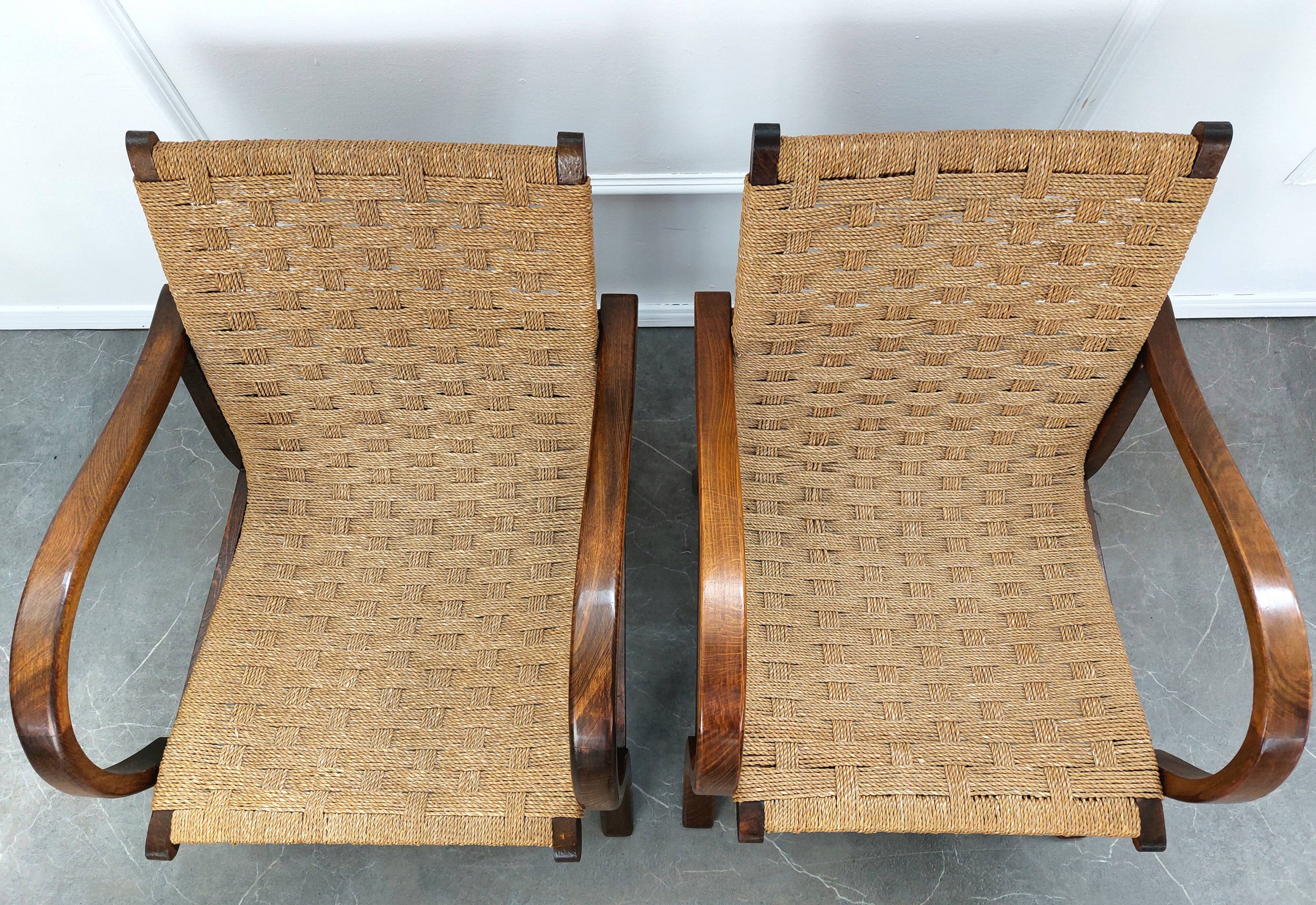 Pair of Bauhaus armchairs by Erich Dieckmann