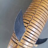 Vintage handmade wooden articulated fish - Ref 854