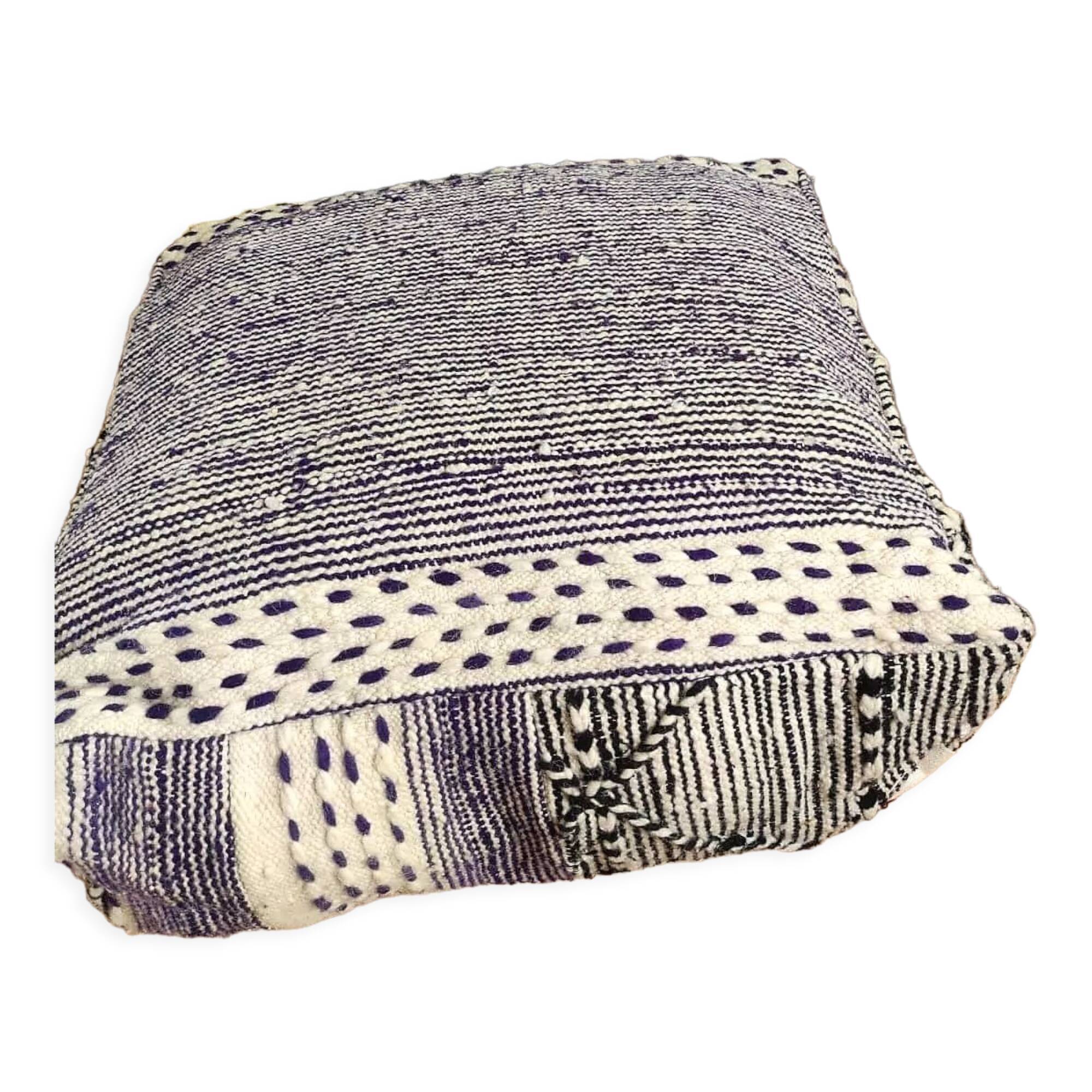 Berber pouf boujad oldschool 60cm by 60cm by 25cm
