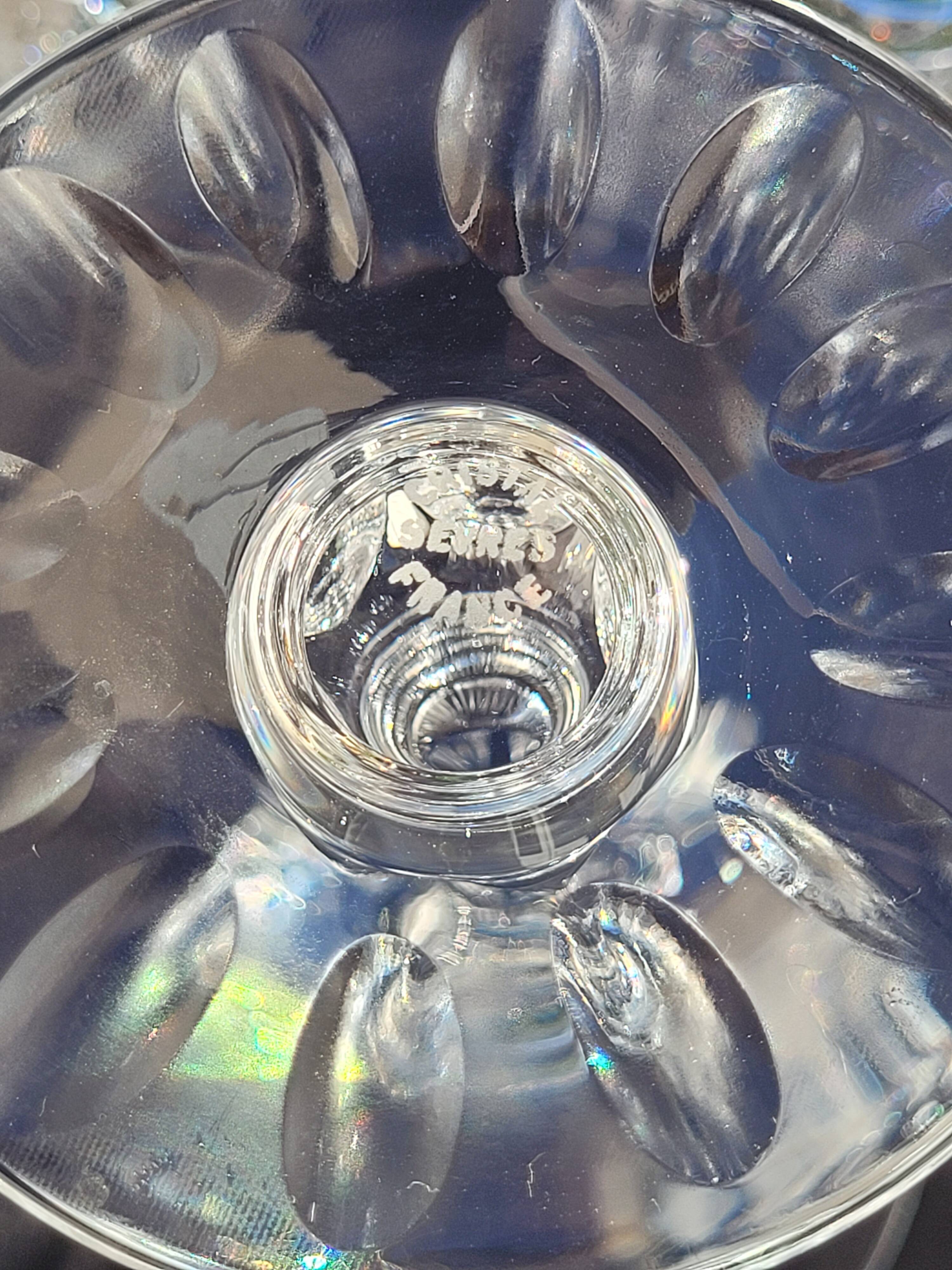 8 verres à eau vin cristal de Sevres
