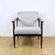 Fauteuil vintage Loft années 1970 marron clair - gris clair