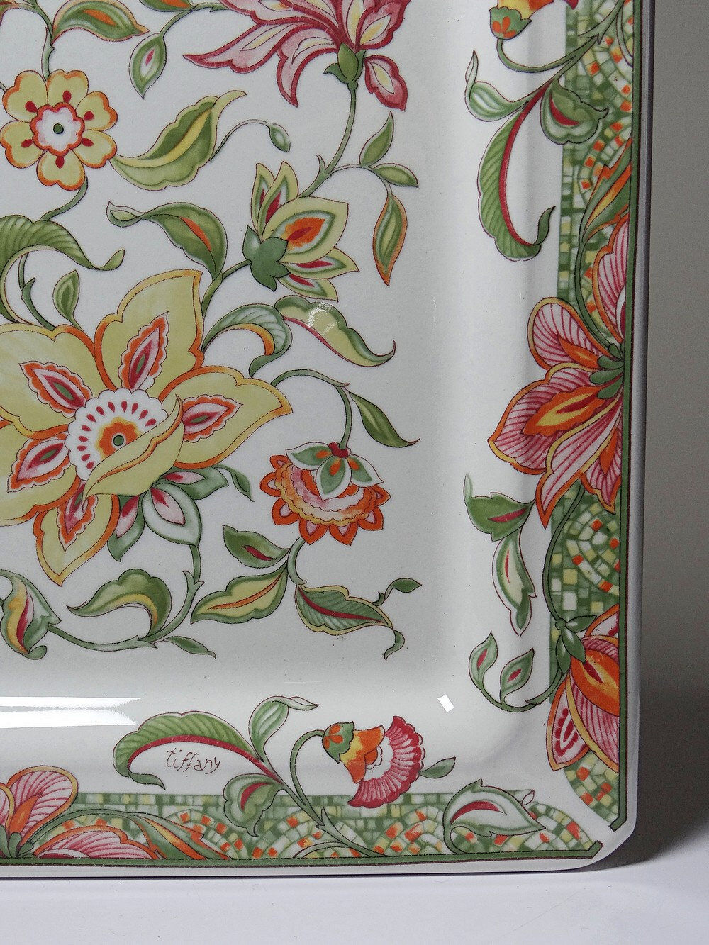 Set of 4 plates/dishes Tiffany Boutique, vintage Italian ceramic